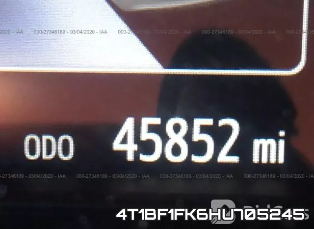 4T1BF1FK6HU705245