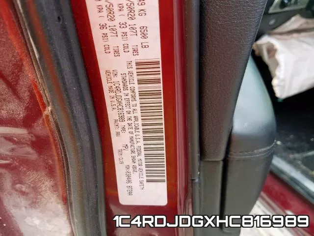 1C4RDJDGXHC816989