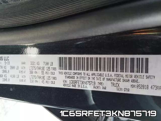 1C6SRFET3KN875719