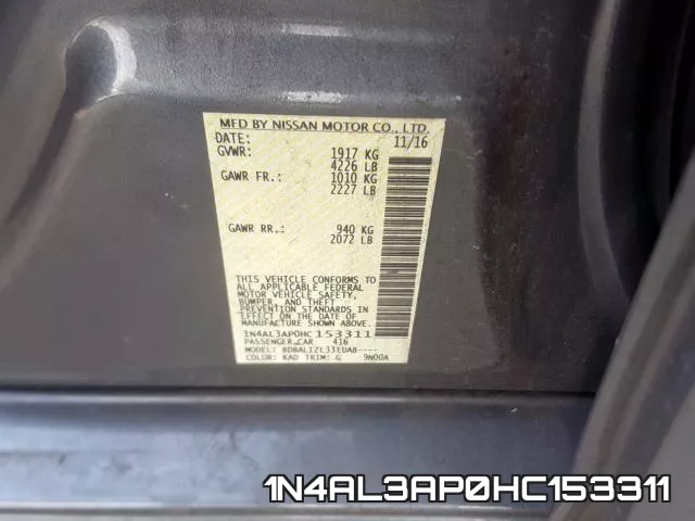 1N4AL3AP0HC153311