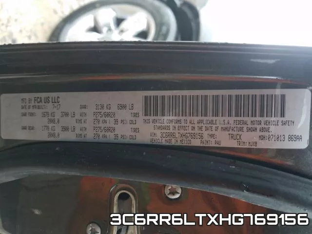 3C6RR6LTXHG769156