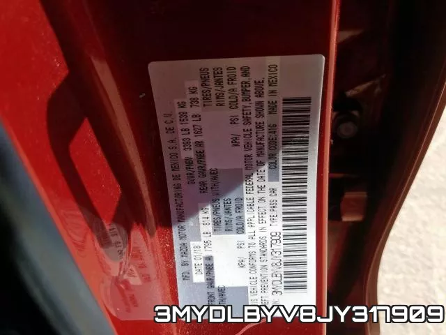 3MYDLBYV8JY317909