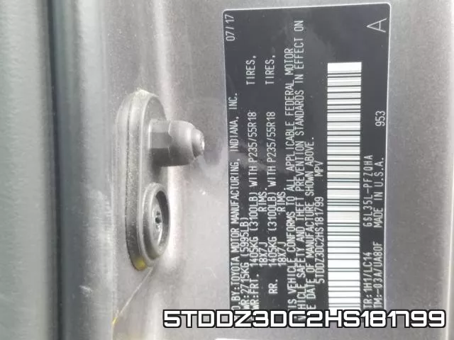 5TDDZ3DC2HS181799