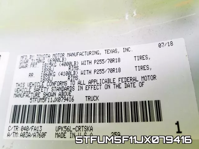 5TFUM5F11JX079416
