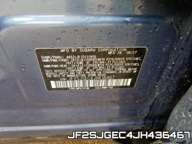 JF2SJGEC4JH436467