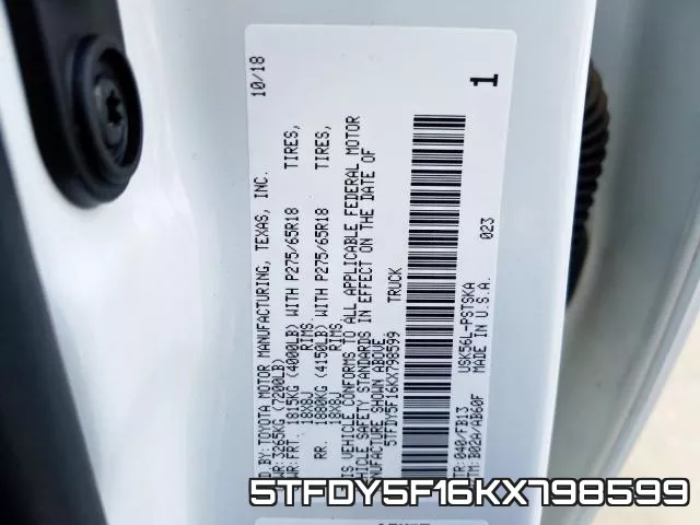 5TFDY5F16KX798599