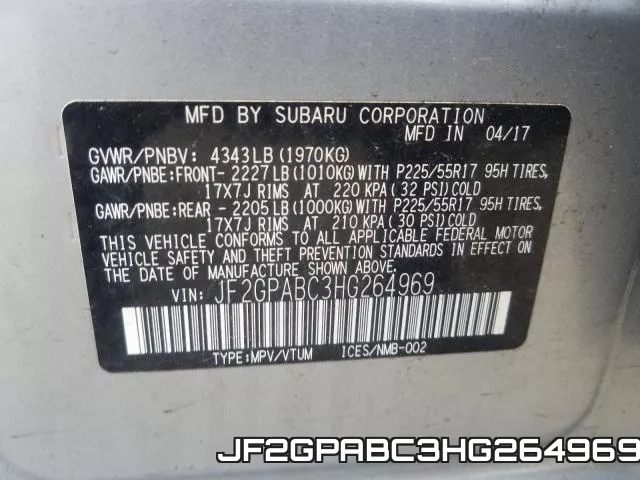 JF2GPABC3HG264969