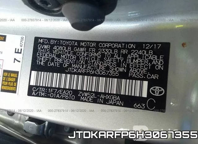 JTDKARFP6H3067355