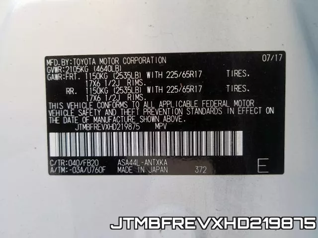 JTMBFREVXHD219875