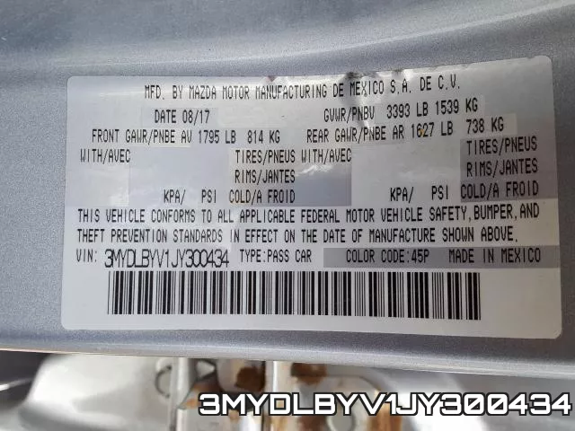 3MYDLBYV1JY300434
