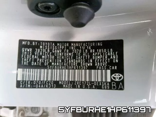 5YFBURHE1HP611397