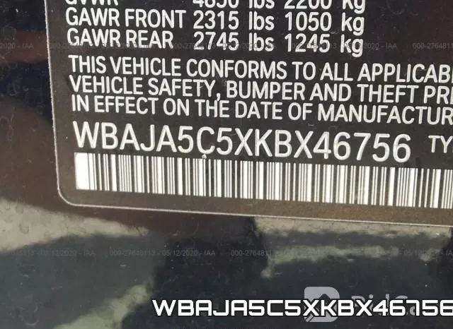 WBAJA5C5XKBX46756_9.webp