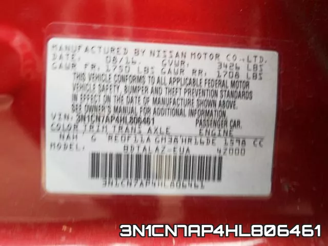 3N1CN7AP4HL806461