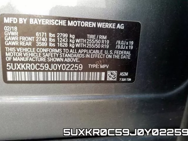 5UXKR0C59J0Y02259