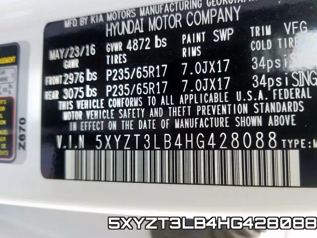 5XYZT3LB4HG428088
