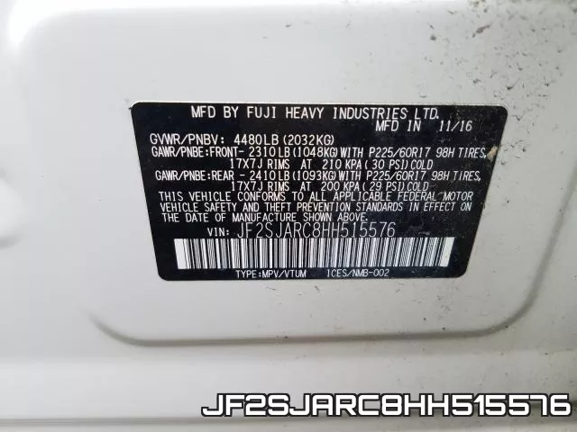JF2SJARC8HH515576