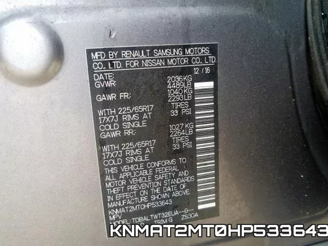 KNMAT2MT0HP533643