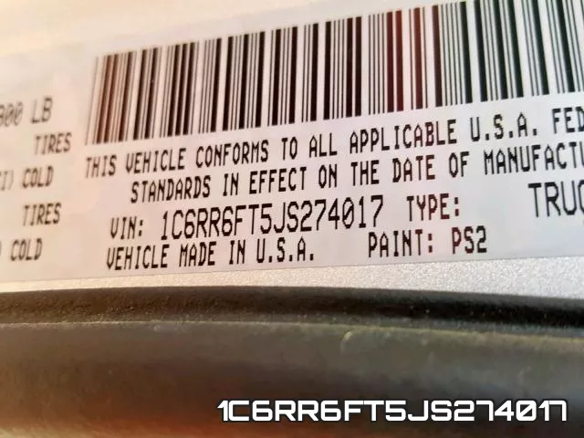 1C6RR6FT5JS274017