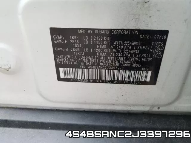 4S4BSANC2J3397296