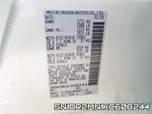 5N1DR2MN1KC608244