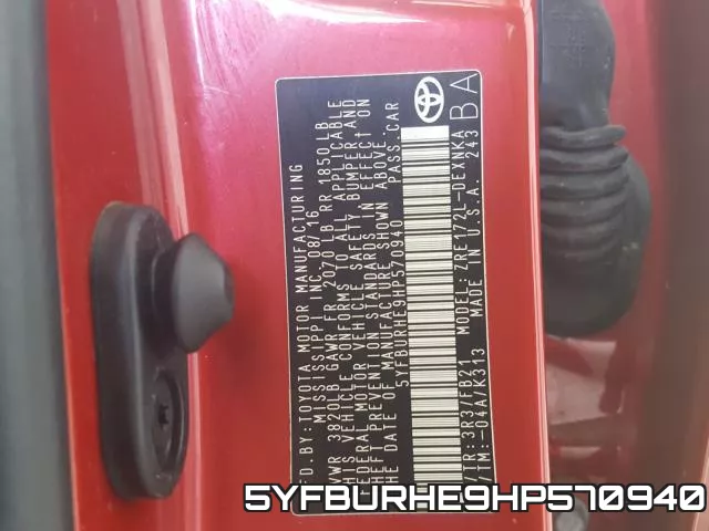 5YFBURHE9HP570940