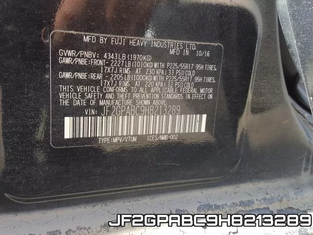 JF2GPABC9H8213289