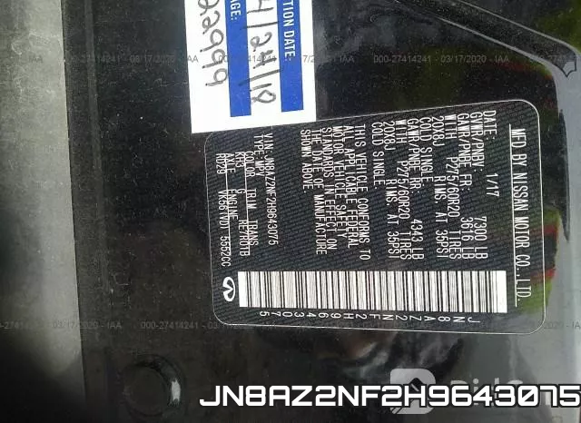 JN8AZ2NF2H9643075