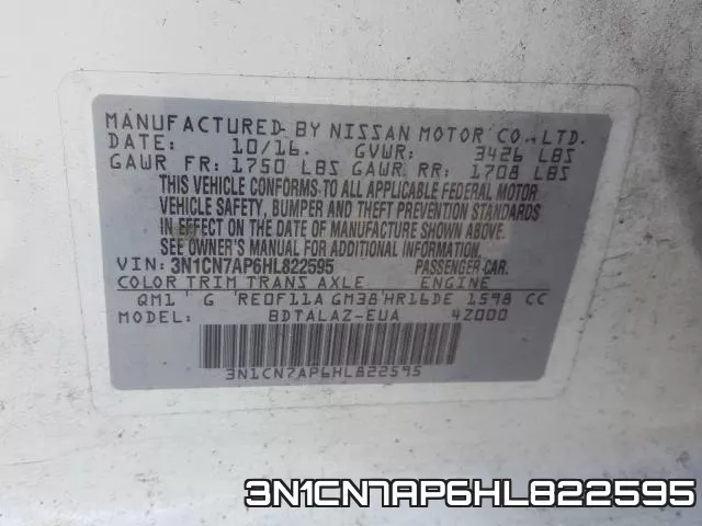 3N1CN7AP6HL822595