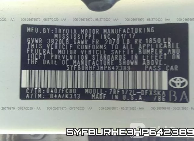 5YFBURHE3HP642389