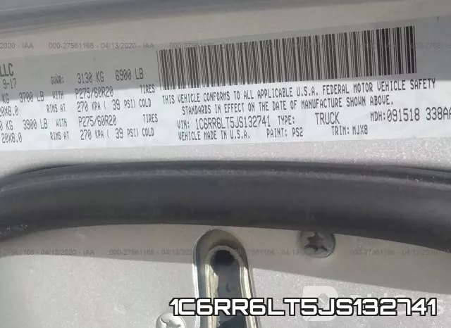 1C6RR6LT5JS132741