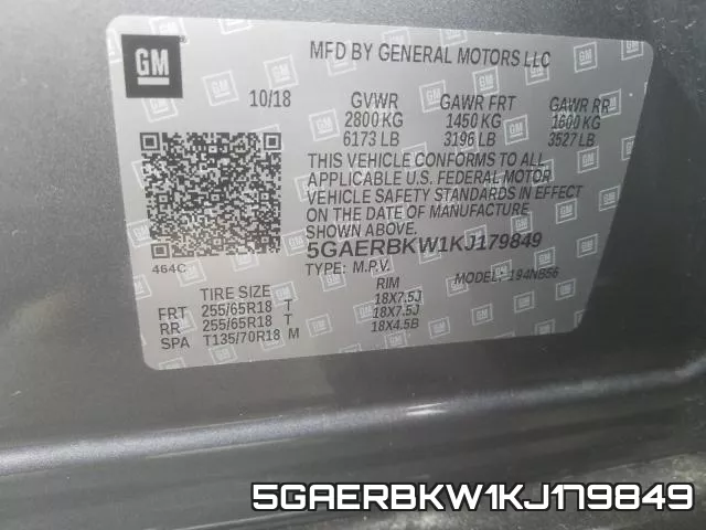 5GAERBKW1KJ179849