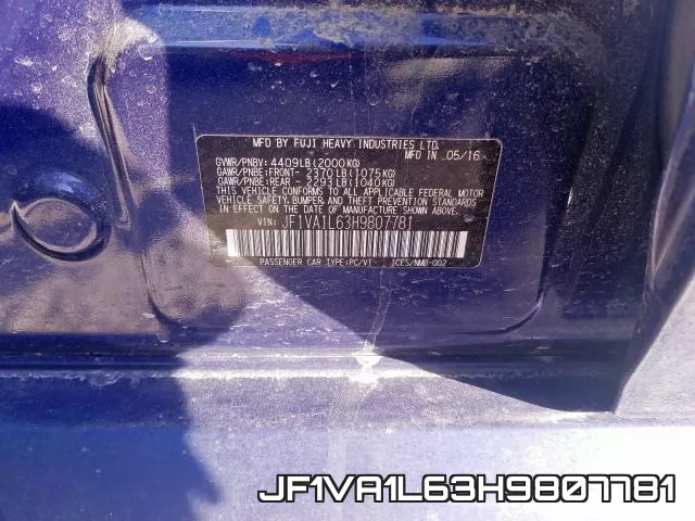 JF1VA1L63H9807781