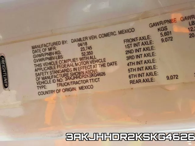 3AKJHHDR2KSKG4626