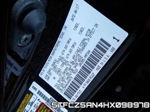 5TFCZ5AN4HX098978