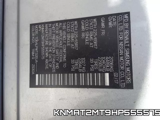 KNMAT2MT9HP555575