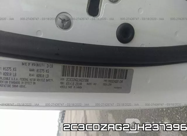 2C3CDZAG2JH237396