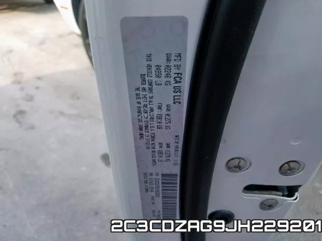 2C3CDZAG9JH229201