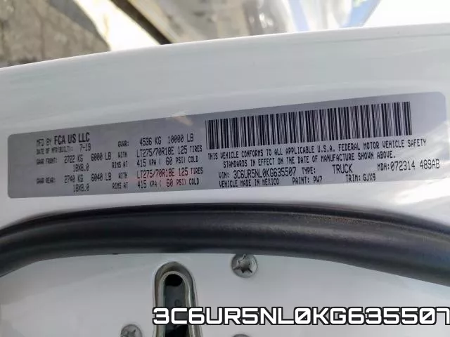3C6UR5NL0KG635507