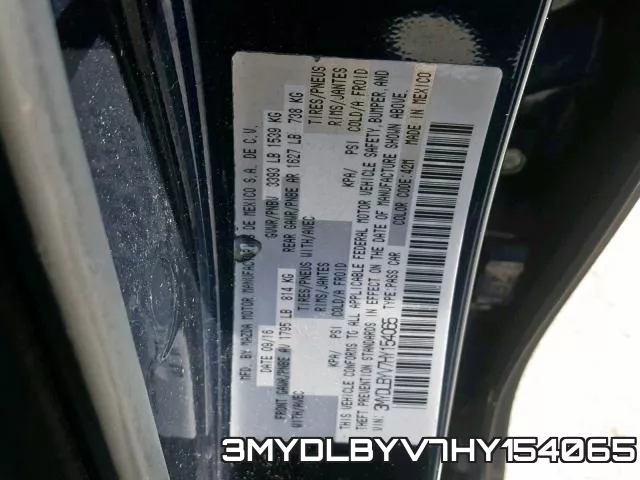 3MYDLBYV7HY154065