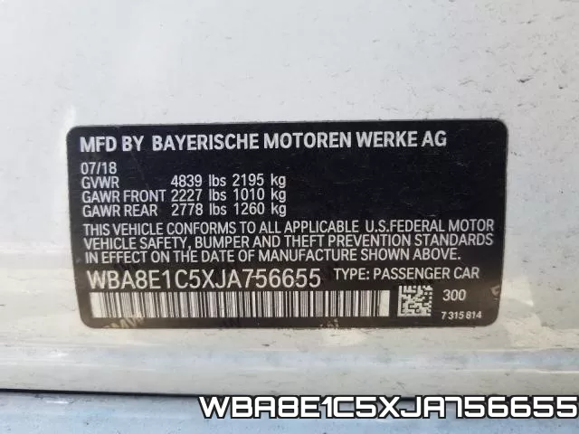 WBA8E1C5XJA756655