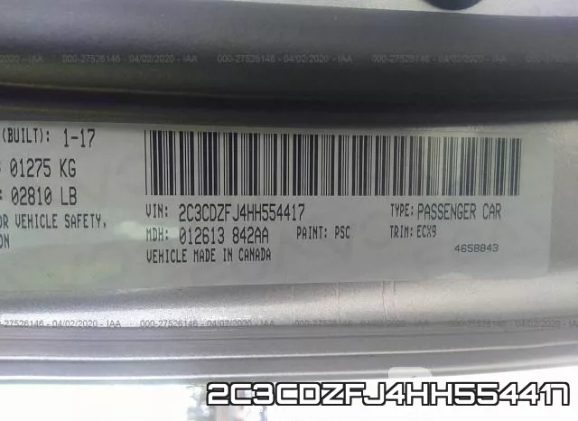 2C3CDZFJ4HH554417