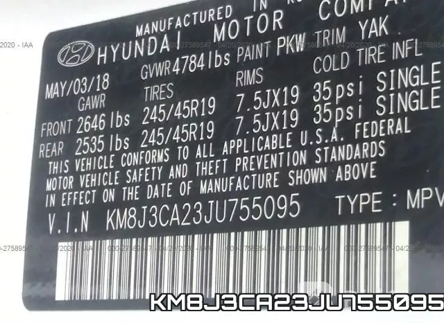 KM8J3CA23JU755095