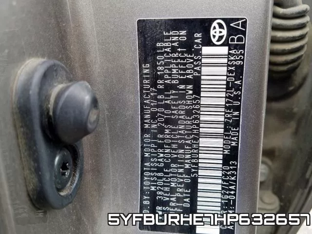 5YFBURHE7HP632657