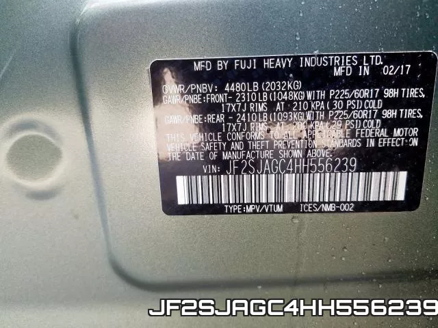 JF2SJAGC4HH556239