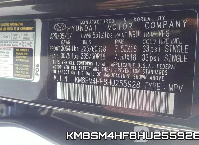 KM8SM4HF8HU255928