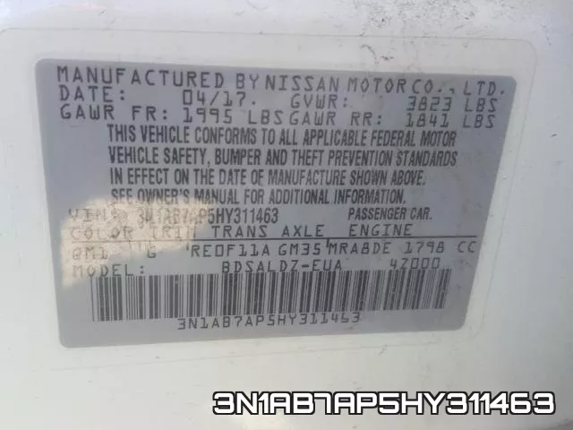 3N1AB7AP5HY311463