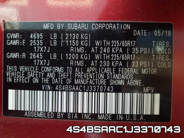 4S4BSAAC1J3370743