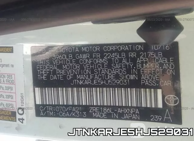 JTNKARJE5HJ529031