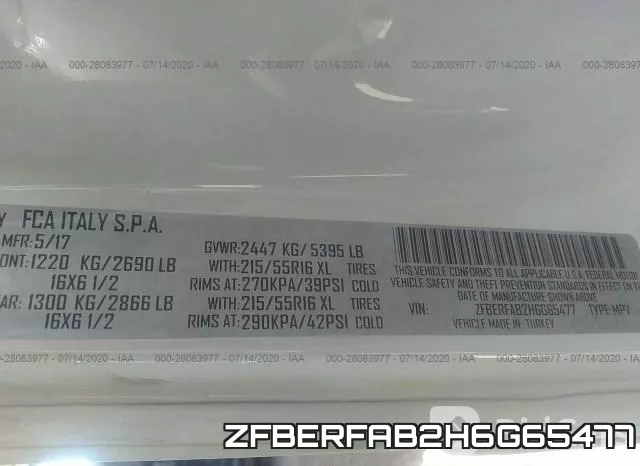ZFBERFAB2H6G65477