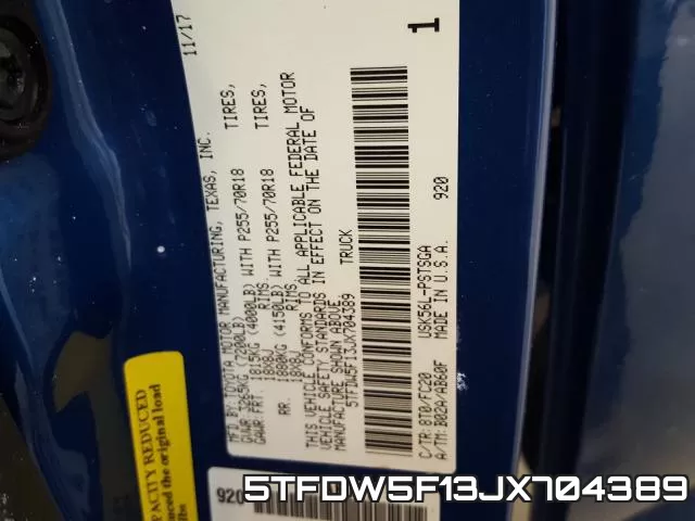 5TFDW5F13JX704389